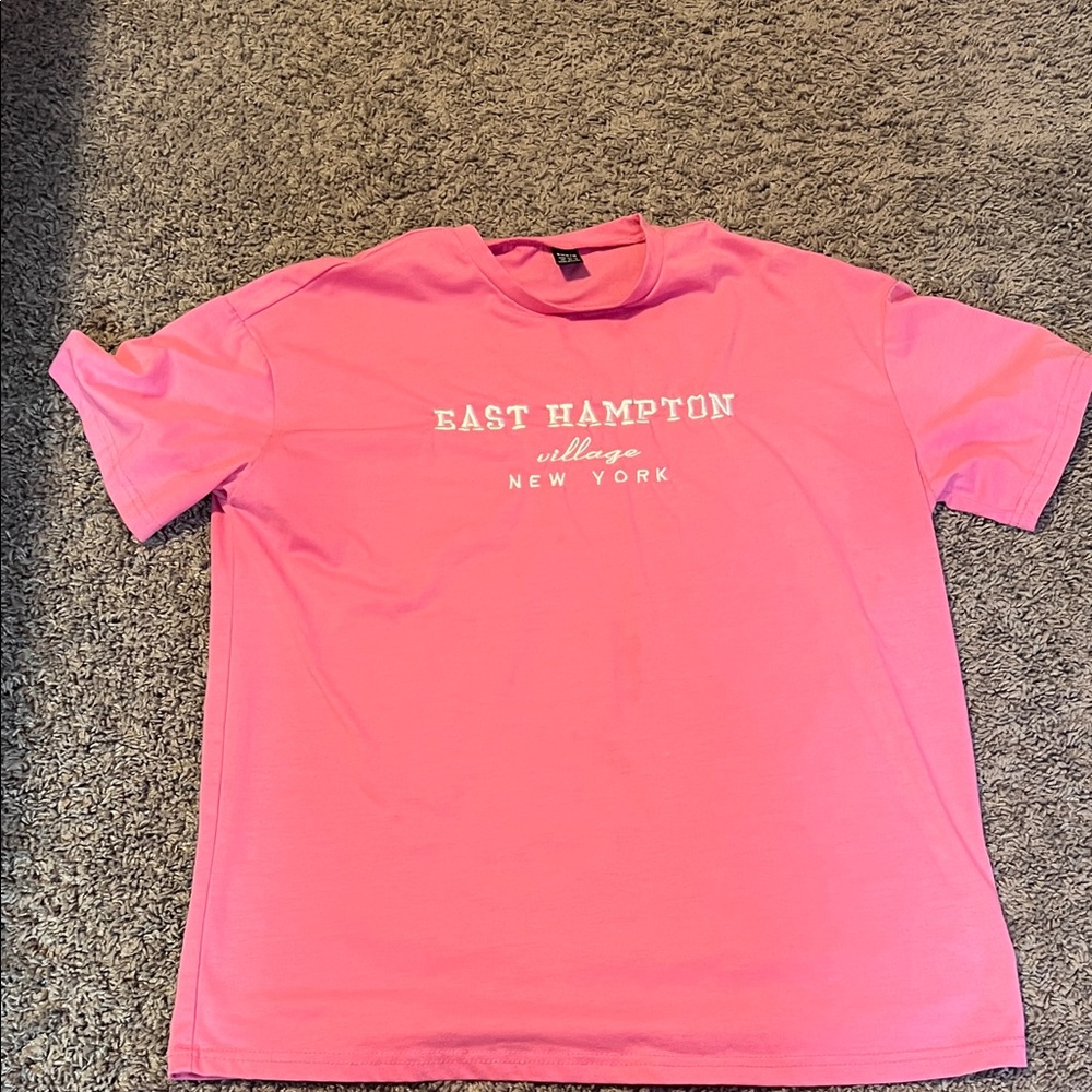 SHEIN Pink East Hampton Tee